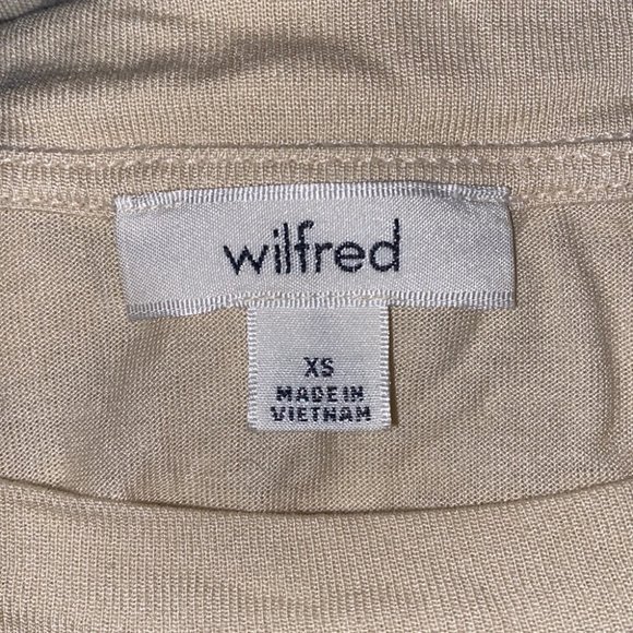 Wilfred (Aritzia) Cream Reve Crochet Detail T-Shirt Size XS - Picture 8 of 10